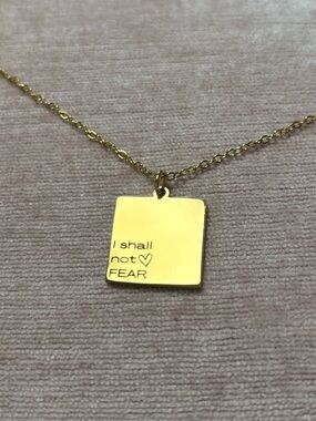Gold Square Pendant Necklace - Women's Jewelry